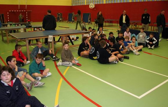 Les joueurs lors de la remise des medailles