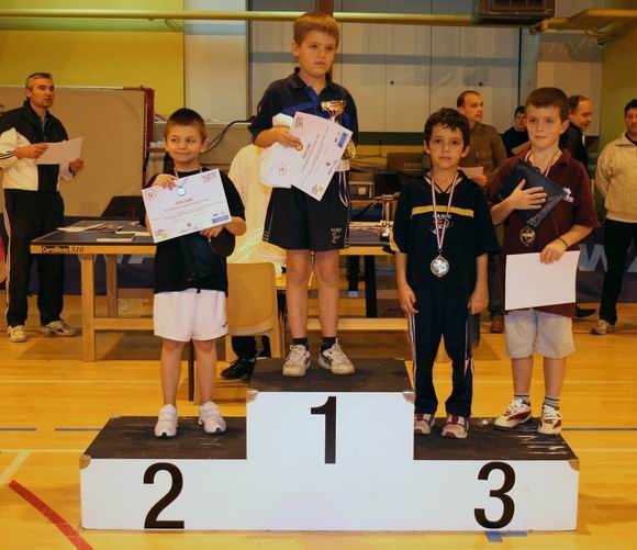 Le podium en Gar�ons 2000 et +