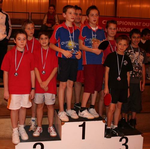 Le podium en 13ans Gar�ons