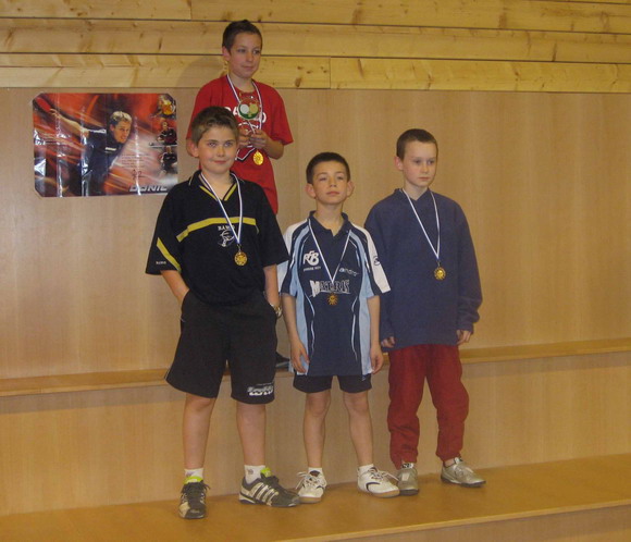 Le podium en Benjamins