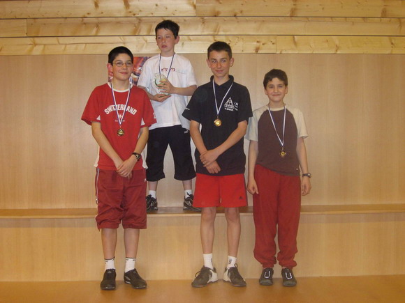 Le podium en Minimes Gar�ons