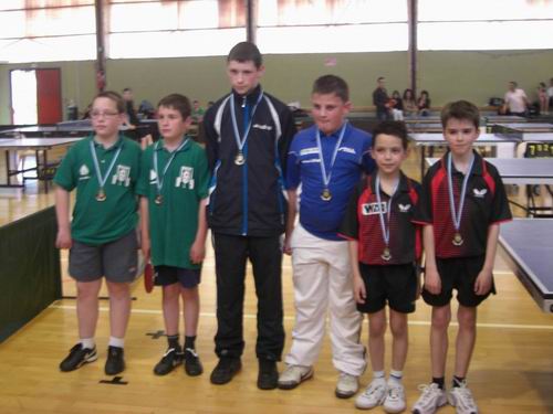 Les joueurs du podium - 13 ans du grand prix jeunes Tour 5