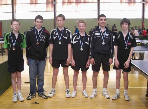 Les joueurs du podium - 15 ans du grand prix jeunes Tour 5