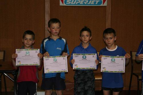 Les joueurs medailles du Tableau Poussins