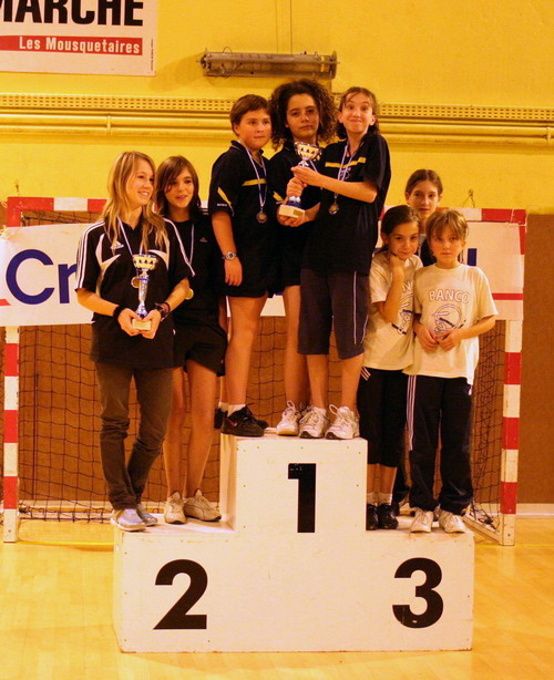 Le podium en 15ans et 13ans Filles