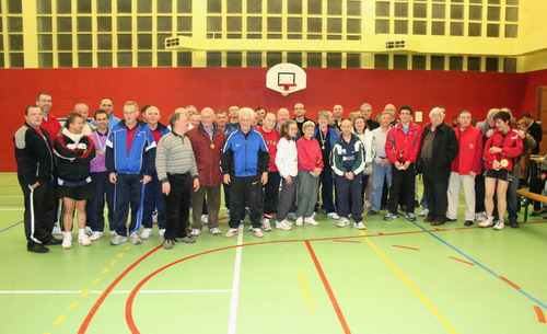 Le groupe des joueurs v�t�rans