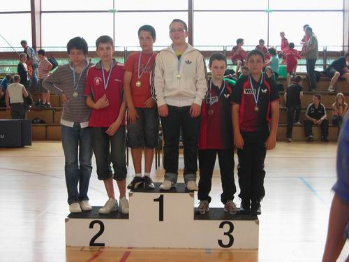 Les joueurs du podium - 15 ans du grand prix jeunes Tour 6