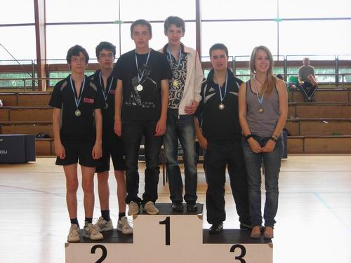 Les joueurs du podium - 18 ans du grand prix jeunes Tour 6