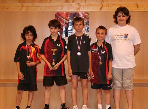 Podium titres departementaux Benjamins