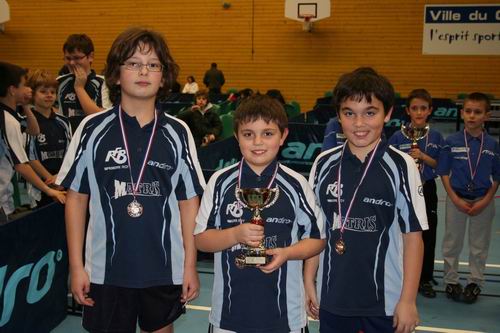 Le podium en 11ans Gar�ons: Chagny