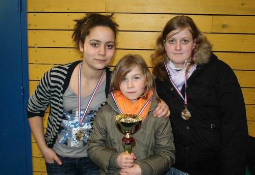 Le podium en 15ans Filles