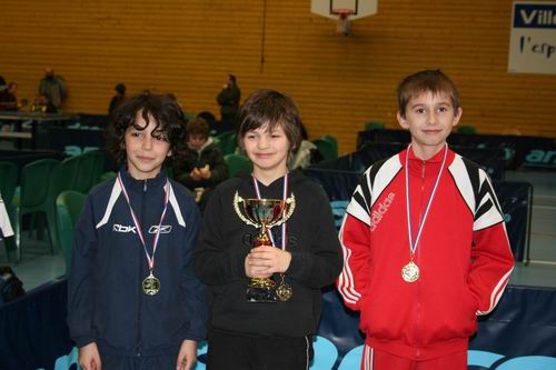 Le podium en 11ans Gar�ons: Montchanin
