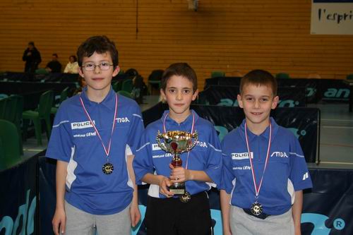 Le podium en 11ans Gar�ons: Ouroux