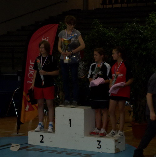Podium Justine Blanchard