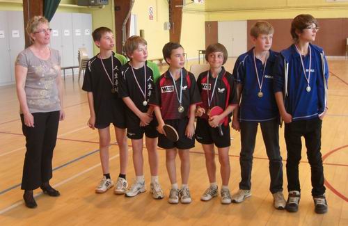 Les joueurs du podium - 13 ans du grand prix jeunes Tour 5