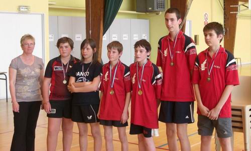 Les joueurs du podium - 15 ans du grand prix jeunes Tour 5