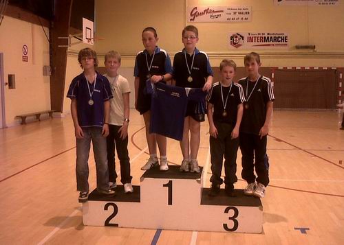 Les joueurs du podium - 13 ans du grand prix jeunes Tour 1