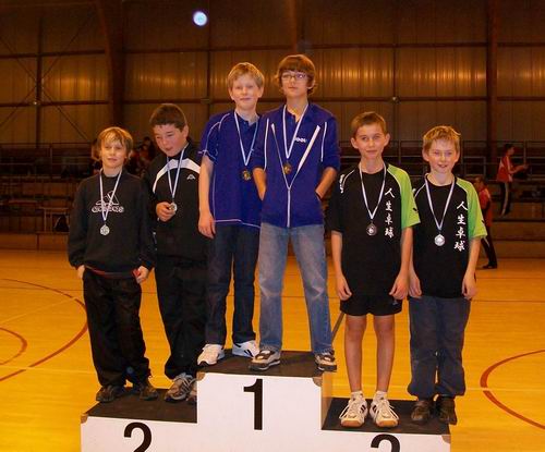 Les joueurs du podium - 13 ans du grand prix jeunes Tour 2