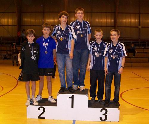 Les joueurs du podium - 15 ans du grand prix jeunes Tour 2