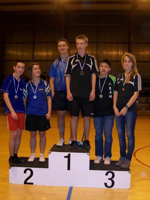 Les joueurs du podium - 18 ans du grand prix jeunes Tour 2