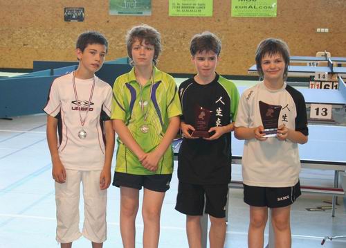 Le podium en Minimes Gar�ons