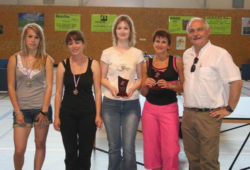 Le podium en Seniors Dames