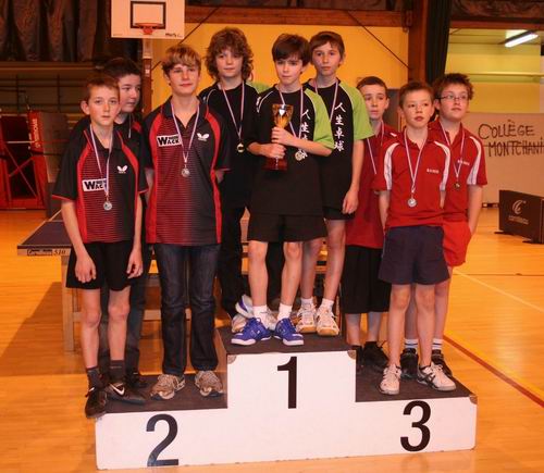 Le podium en 13ans Gar�ons