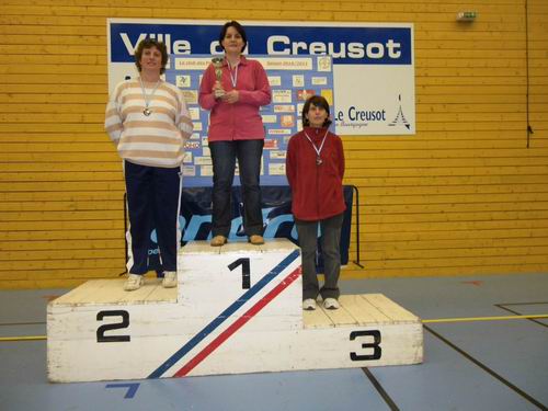 Le podium en V�t�rans 1 Dames