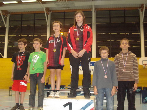 Les joueurs du Tableau 13 ans