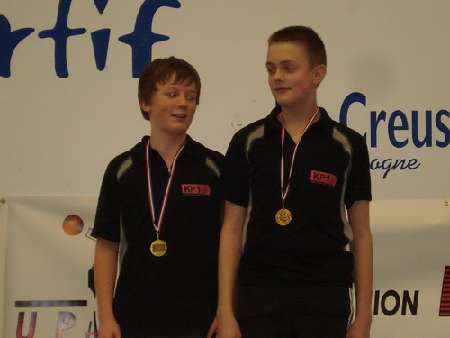 Les joueurs du Tableau 15 ans