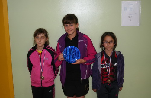 Le podium en Benjamines