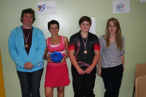 Le podium en Seniors Dames