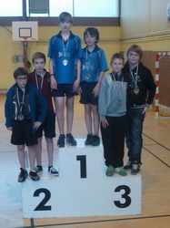 Le Podium du Tableau 1 du tour 6 du Grand Prix Jeunes
