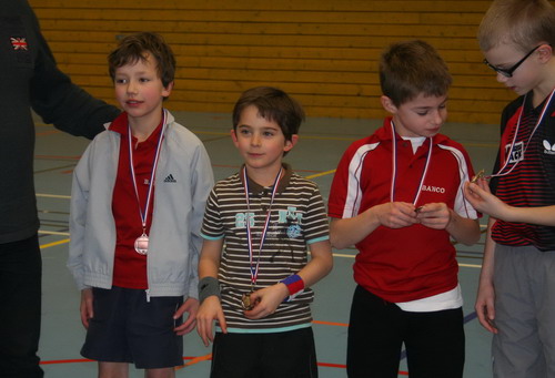 Le podium en Benjamins
