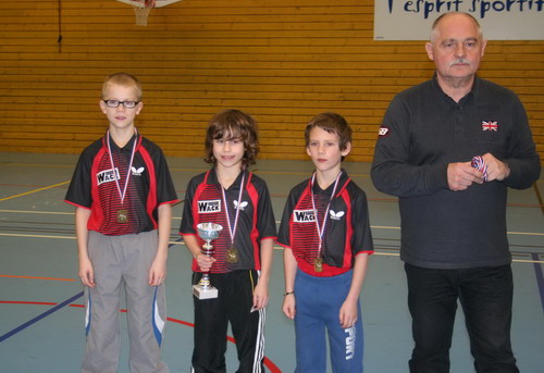 Le podium en Benjamins