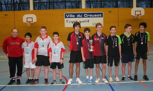 Le podium en Cadets