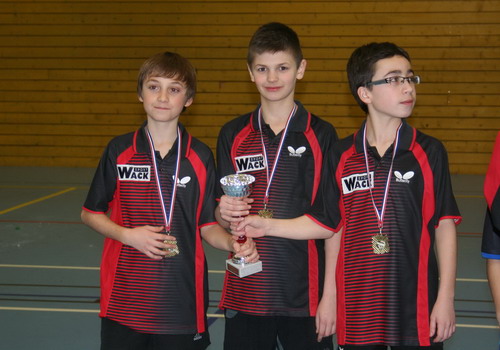 Le podium en Minimes