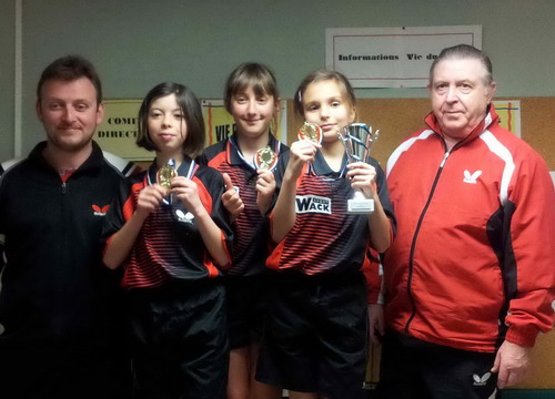 Le podium en Benjamines