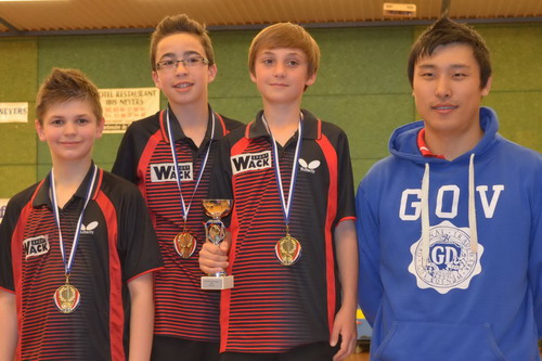 Le podium en Minimes G