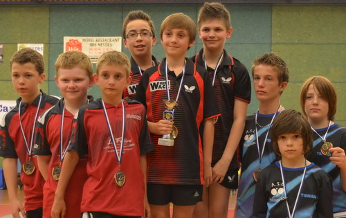 Le podium en Minimes G