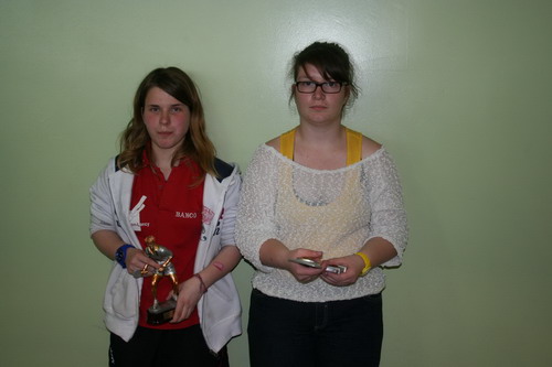 Le podium en Cadettes