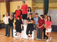 Le Podium du tour 1 du Trophée des Dames