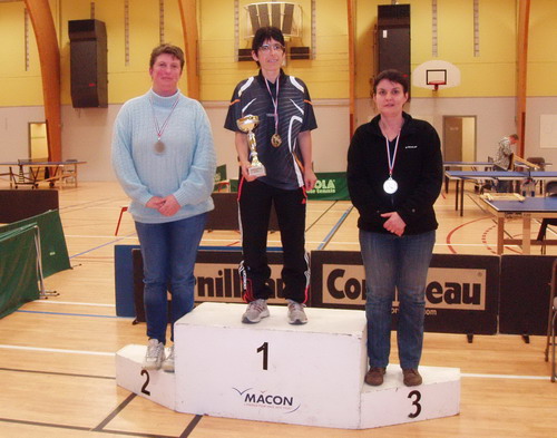 Le podium en V�t�rans 1 Dames
