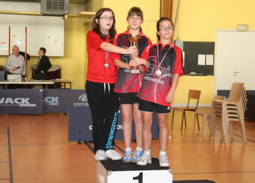 Le podium en Minimes