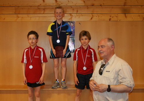Le podium en Benjamins