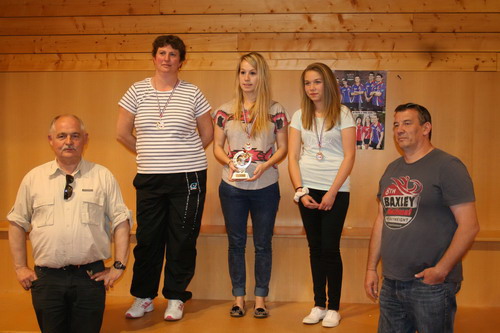 Le podium en Seniors Dames