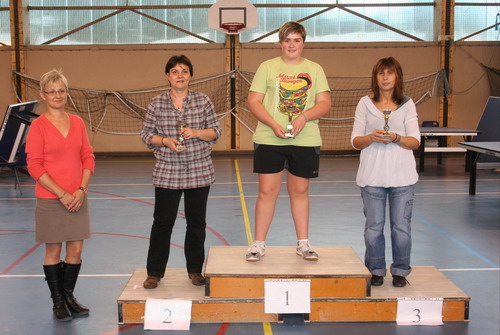Le podium du troph�e des dames Tour 2