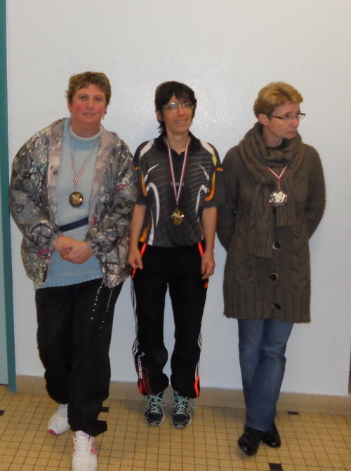 Le podium en V�t�rans 1 Dames