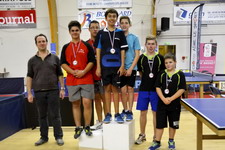 Le Podium du Tableau 1 du tour 2 du Grand Prix Jeunes