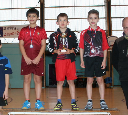 Le podium en Benjamins